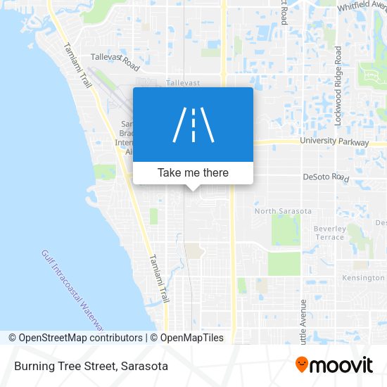 Burning Tree Street map