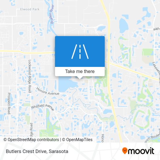 Butlers Crest Drive map