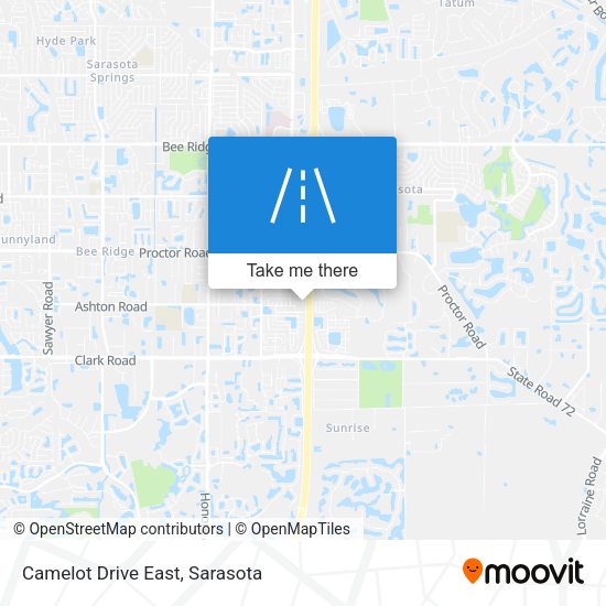 Camelot Drive East map