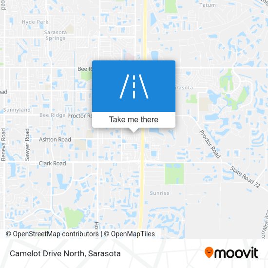 Camelot Drive North map