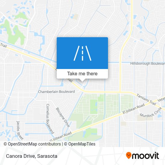 Mapa de Canora Drive