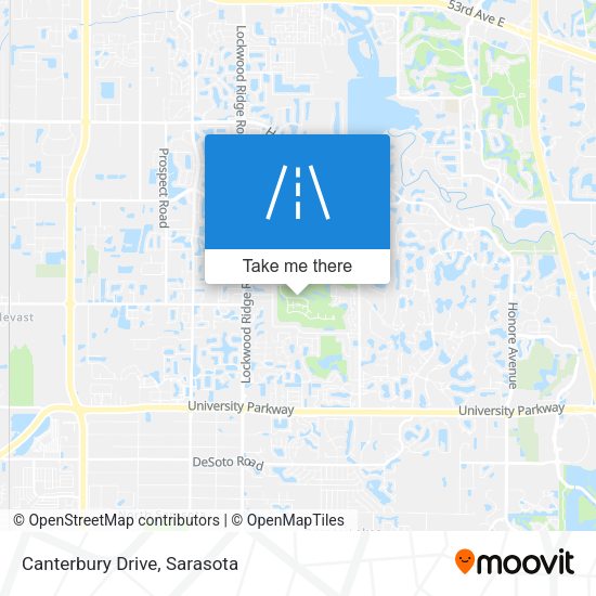 Mapa de Canterbury Drive