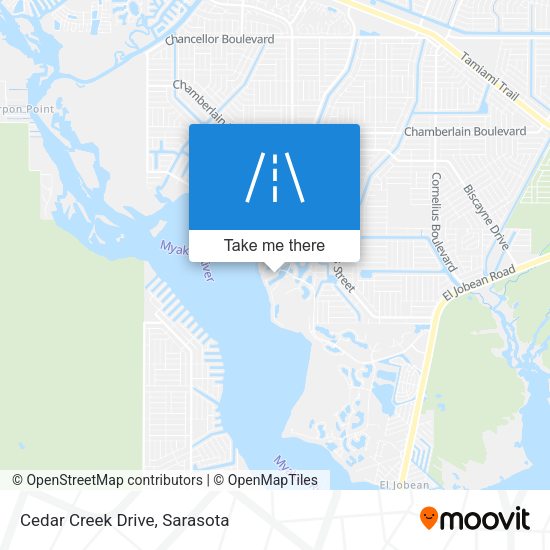 Cedar Creek Drive map