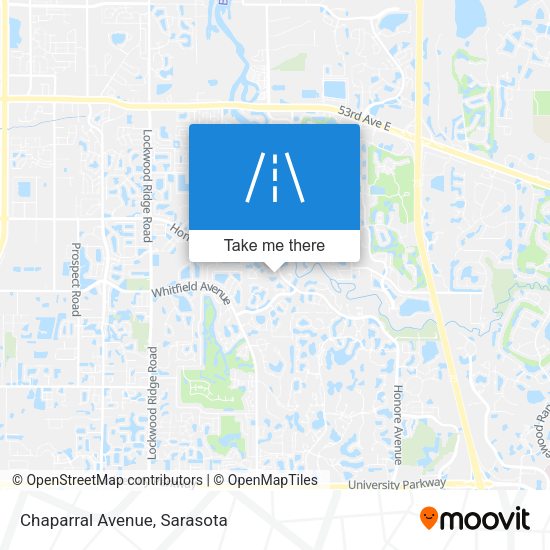 Mapa de Chaparral Avenue