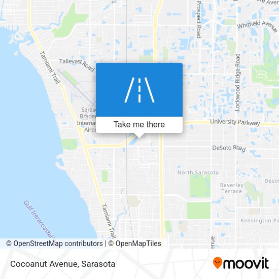 Mapa de Cocoanut Avenue