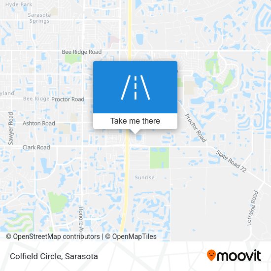 Mapa de Colfield Circle
