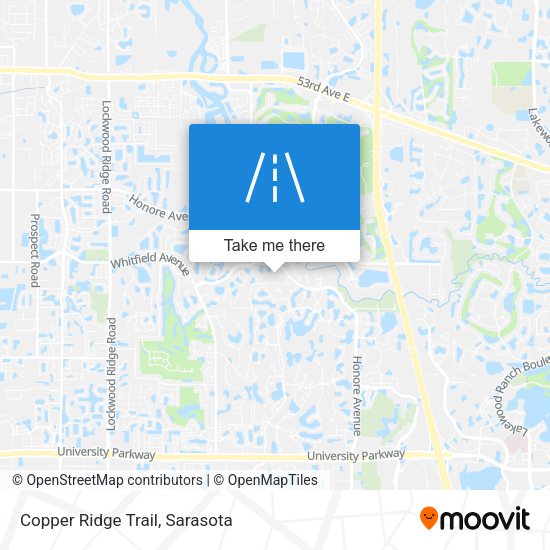 Copper Ridge Trail map