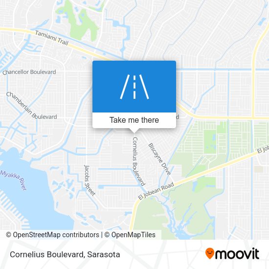 Cornelius Boulevard map