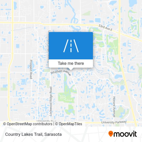 Country Lakes Trail map