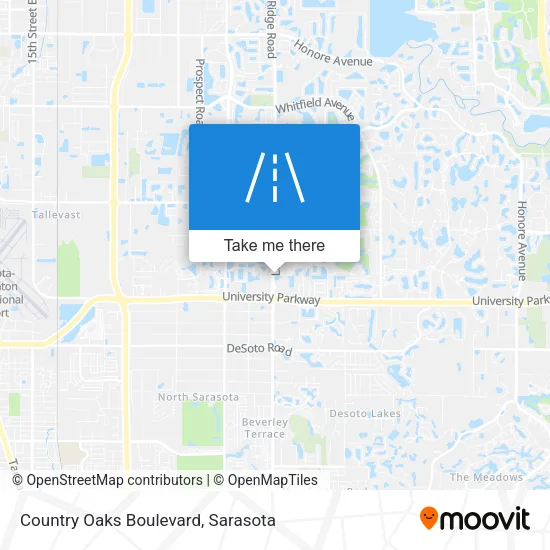Country Oaks Boulevard map