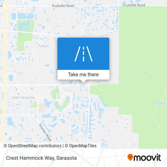 Mapa de Crest Hammock Way