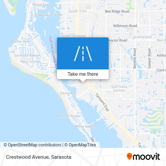 Mapa de Crestwood Avenue