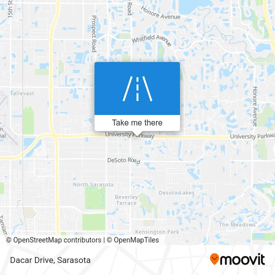 Dacar Drive map