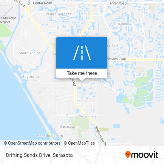 Drifting Sands Drive map