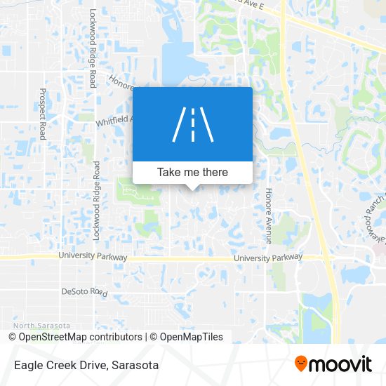 Eagle Creek Drive map