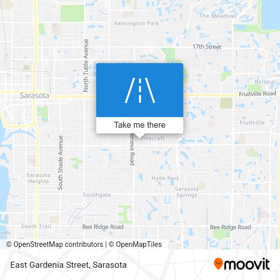 East Gardenia Street map