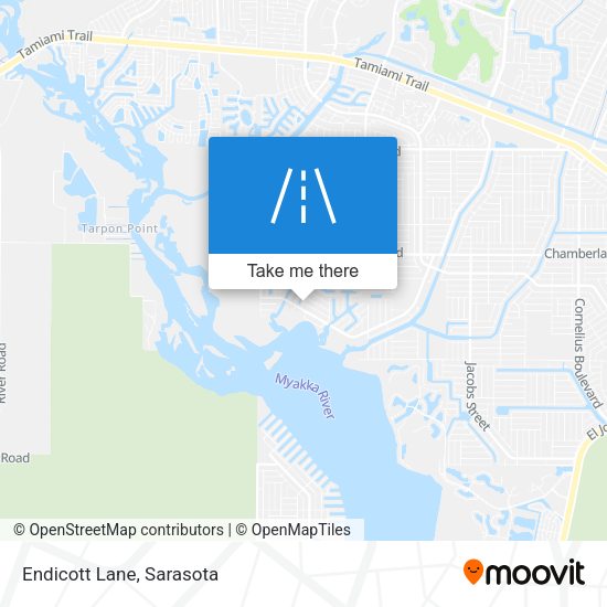 Endicott Lane map