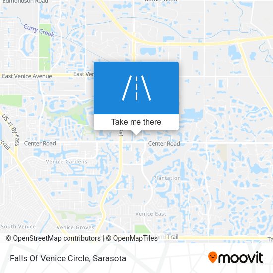 Falls Of Venice Circle map