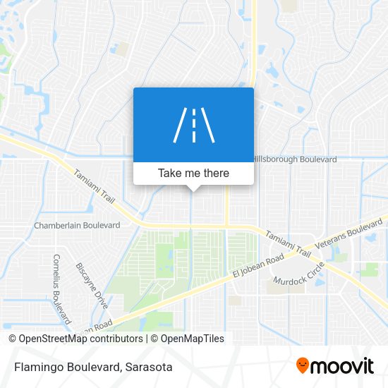 Flamingo Boulevard map