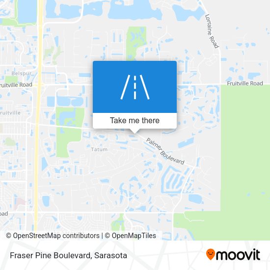 Fraser Pine Boulevard map
