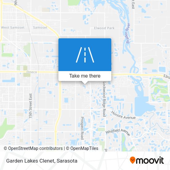 Mapa de Garden Lakes Clenet