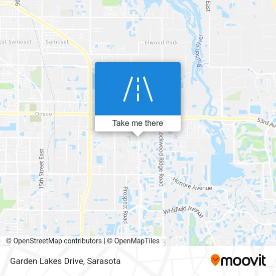 Garden Lakes Drive map