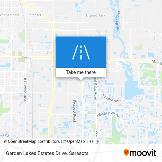 Garden Lakes Estates Drive map