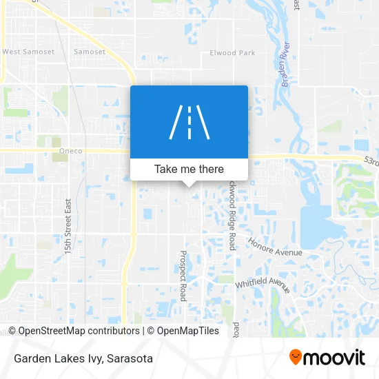 Garden Lakes Ivy map