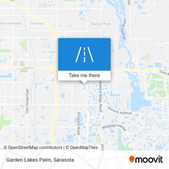 Garden Lakes Palm map