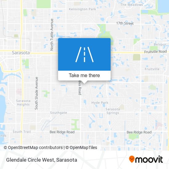 Mapa de Glendale Circle West