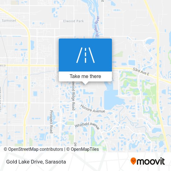 Mapa de Gold Lake Drive