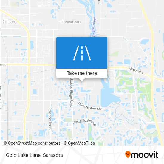Gold Lake Lane map