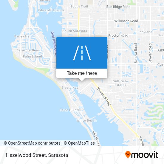 Hazelwood Street map