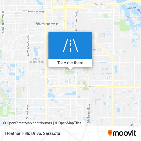 Heather Hills Drive map
