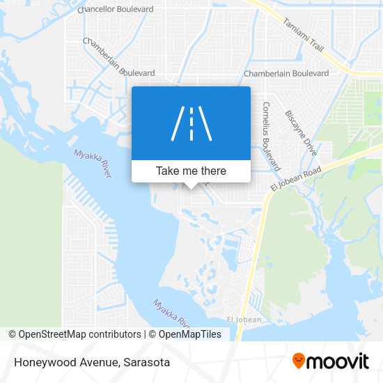 Honeywood Avenue map