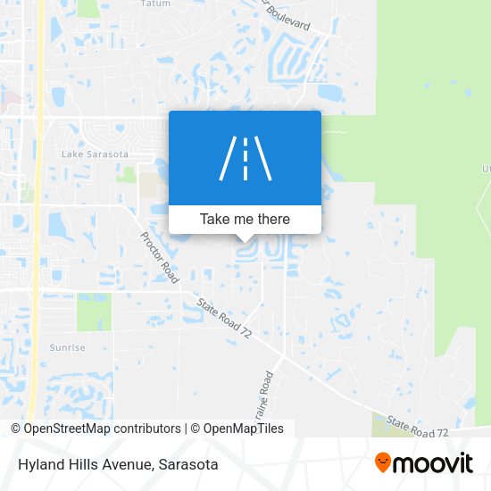 Hyland Hills Avenue map