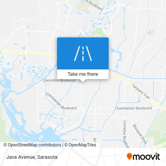 Java Avenue map