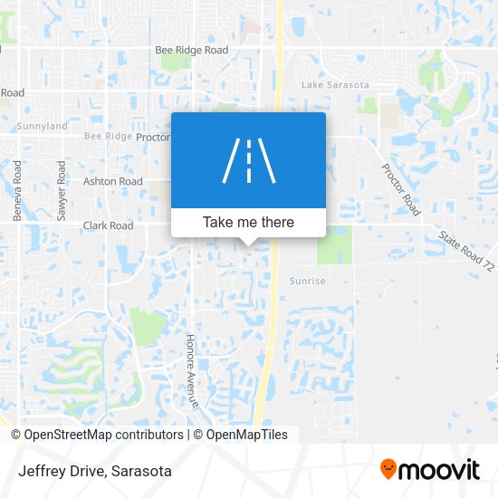 Mapa de Jeffrey Drive