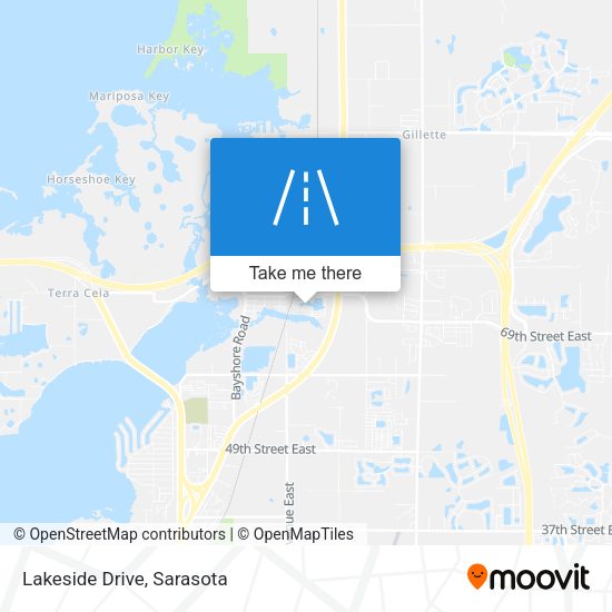 Lakeside Drive map