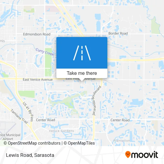 Lewis Road map