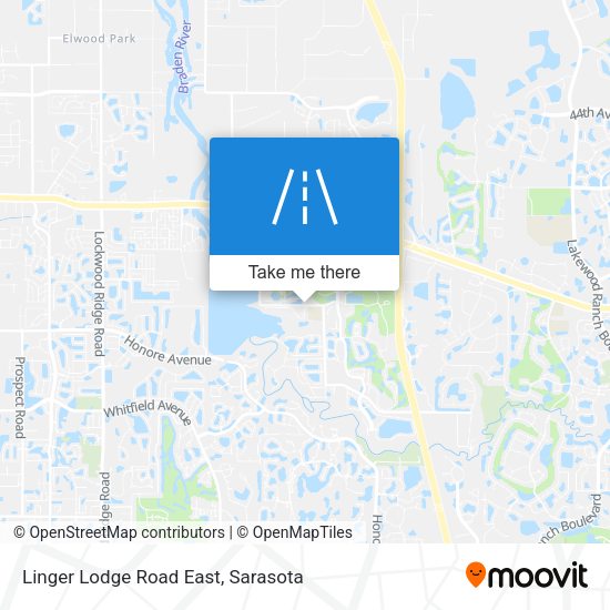 Linger Lodge Road East map