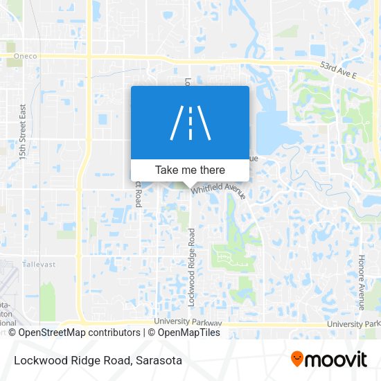 Lockwood Ridge Road map