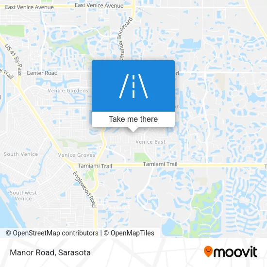 Manor Road map