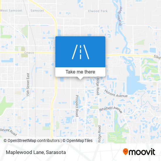 Maplewood Lane map