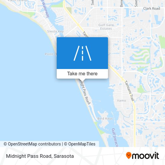 Mapa de Midnight Pass Road