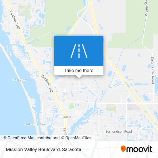 Mapa de Mission Valley Boulevard