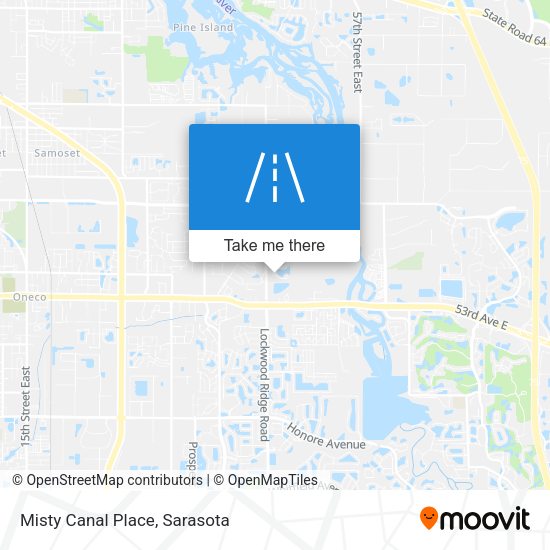 Misty Canal Place map