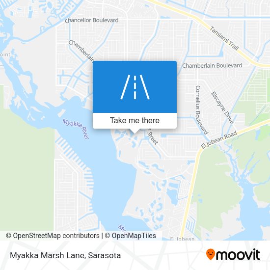 Myakka Marsh Lane map