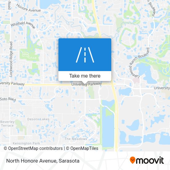 North Honore Avenue map