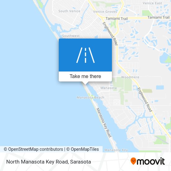 Mapa de North Manasota Key Road